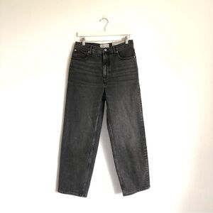 NWT Everlane The Way High Organic Cotton Straight Leg Jeans | Black, Size 30